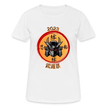 Futuristic Samurai #3 - Women's Breathable T-Shirt - white - Front - AI Model Female 172 dark (172cm)