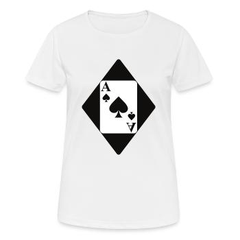 Cartes - T-shirt respirant Femme - blanc - Devant - AI Model Female 172 dark (172cm)
