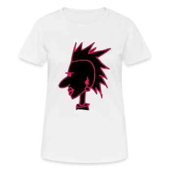 Cyber punk - Women's Breathable T-Shirt - white - Front - AI Model Female 172 dark (172cm)
