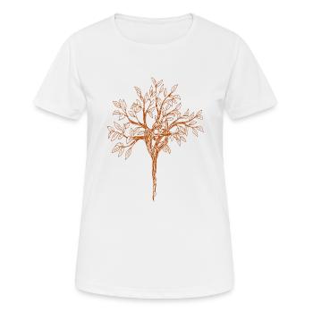 ARBRE DANSE - T-shirt respirant Femme - blanc - Devant - AI Model Female 172 dark (172cm)