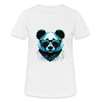 Cool Panda - Women's Breathable T-Shirt - white - Front - AI Model Female 172 dark (172cm)
