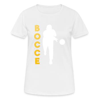 Bocce Bocci Colorful Balls Player I Gift - Women's Breathable T-Shirt - white - Front - AI Model Female 172 dark (172cm)