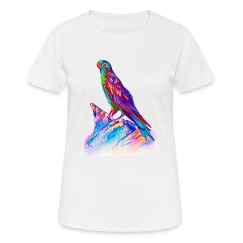Budgerigar Bird Cockatiel Bird Propriétaire - T-shirt respirant Femme - blanc - Devant - AI Model Female 172 dark (172cm)
