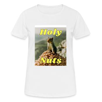 Noix sacrées - T-shirt respirant Femme - blanc - Devant - AI Model Female 172 dark (172cm)