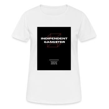 Design de gangster indépendant - T-shirt respirant Femme - blanc - Devant - AI Model Female 172 dark (172cm)