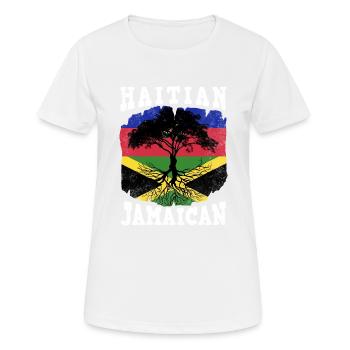 Haiti Haitian Jamaica Combination I Gift - Women's Breathable T-Shirt - white - Front - AI Model Female 172 dark (172cm)