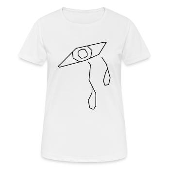 Empathie cubiste ou tolérance. - T-shirt respirant Femme - blanc - Devant - AI Model Female 172 dark (172cm)