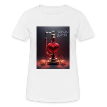 Shisha Lover Futuriste - T-shirt respirant Femme - blanc - Devant - AI Model Female 172 dark (172cm)
