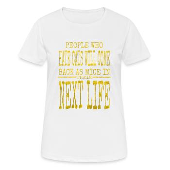 Joke Anniversary Pet Lover Cute - Women's Breathable T-Shirt - white - Front - AI Model Female 172 dark (172cm)
