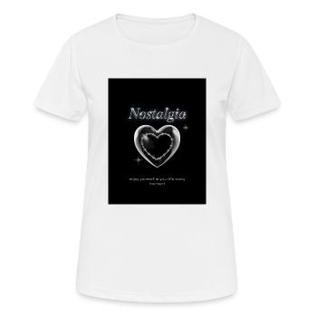 Black Modern Chrome Streetwear T Shirt - T-shirt respirant Femme - blanc - Devant - AI Model Female 172 dark (172cm)