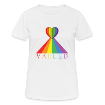 Évalués - T-shirt respirant Femme - blanc - Devant - AI Model Female 172 dark (172cm)