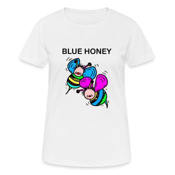 Abeilles - T-shirt respirant Femme - blanc - Devant - AI Model Female 172 dark (172cm)