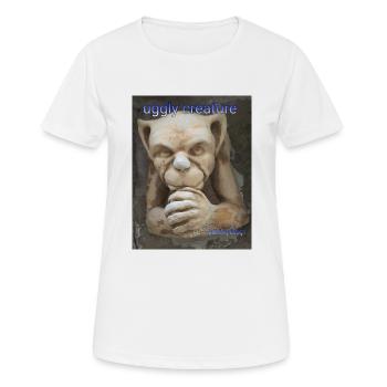 Créature Uggly - T-shirt respirant Femme - blanc - Devant - AI Model Female 172 dark (172cm)
