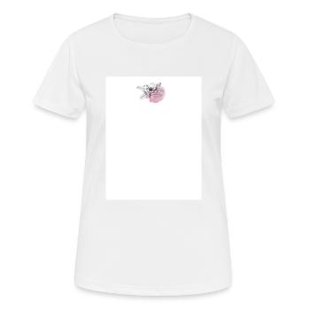 Pastell Blumen Design - Frauen T-Shirt atmungsaktiv - Weiß - Vorne - AI Model Female 172 dark (172cm)