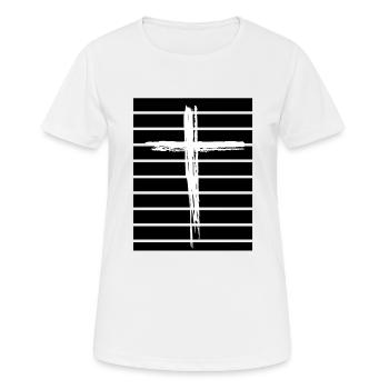 Croix 2 - T-shirt respirant Femme - blanc - Devant - AI Model Female 172 dark (172cm)