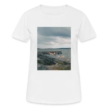 océan - T-shirt respirant Femme - blanc - Devant - AI Model Female 172 dark (172cm)