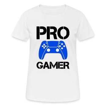 Joueur professionnel - T-shirt respirant Femme - blanc - Devant - AI Model Female 172 dark (172cm)