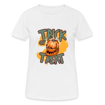 Trick or treat - Women's Breathable T-Shirt - white - Front - AI Model Female 172 dark (172cm)