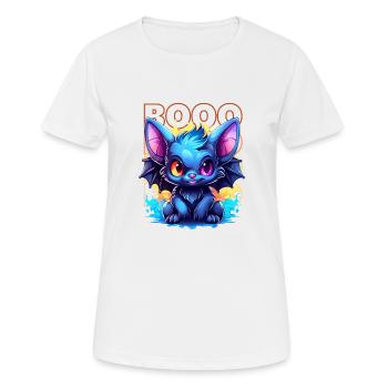 Chibi Soar & Booo! Nightflyer Fledermaus-T-Shirt! - Frauen T-Shirt atmungsaktiv - Weiß - Vorne - AI Model Female 172 dark (172cm)