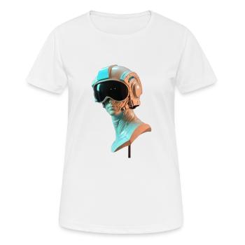 Verschieden - Frauen T-Shirt atmungsaktiv - Weiß - Vorne - AI Model Female 172 dark (172cm)