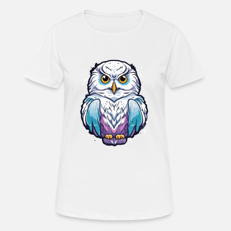 Snowy Owl - Women's Breathable T-Shirt - white