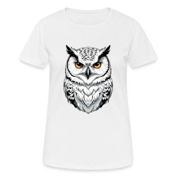 Harfang des neiges - T-shirt respirant Femme - blanc - Devant - AI Model Female 172 dark (172cm)