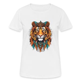 Tiger Tribe - Women's Breathable T-Shirt - white - Front - AI Model Female 172 dark (172cm)