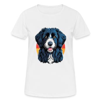 Portugiesischer Schäferhund - Frauen T-Shirt atmungsaktiv - Weiß - Vorne - AI Model Female 172 dark (172cm)