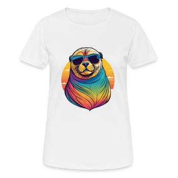 Otarie - T-shirt respirant Femme - blanc - Devant - AI Model Female 172 dark (172cm)