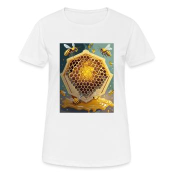 Je suis un apiculteur cool fier design de logo - T-shirt respirant Femme - blanc - Devant - AI Model Female 172 dark (172cm)