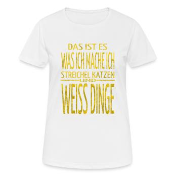 säugetier lustig tier geburtstagsgeschenk - Frauen T-Shirt atmungsaktiv - Weiß - Vorne - AI Model Female 172 dark (172cm)