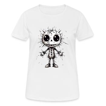 Mode de poupée vaudou pour votre ville Mode - T-shirt respirant Femme - blanc - Devant - AI Model Female 172 dark (172cm)