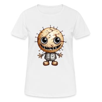 Einzigartige Voodoo Puppe Design für City Mode - Frauen T-Shirt atmungsaktiv - Weiß - Vorne - AI Model Female 172 dark (172cm)