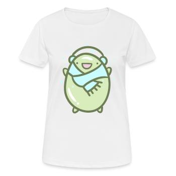 Süße Winterbohne - Frauen T-Shirt atmungsaktiv - Weiß - Vorne - AI Model Female 172 dark (172cm)