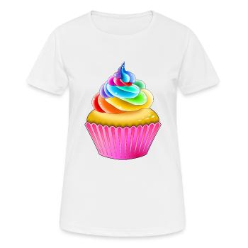 Rainbow Muffin - Women's Breathable T-Shirt - white - Front - AI Model Female 172 dark (172cm)