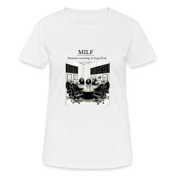 Manatees investing in large firms - Women's Breathable T-Shirt - white - Front - AI Model Female 172 dark (172cm)