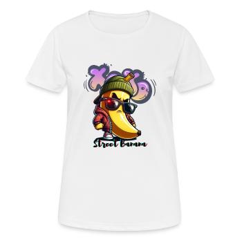 STREET BANANA - Women's Breathable T-Shirt - white - Front - AI Model Female 172 dark (172cm)