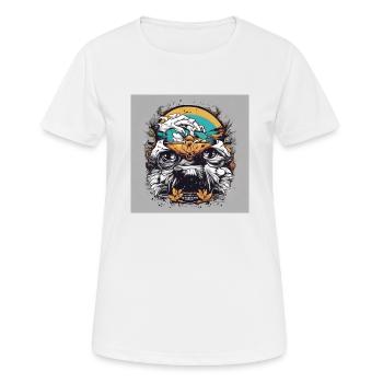 Punk - T-shirt respirant Femme - blanc - Devant - AI Model Female 172 dark (172cm)