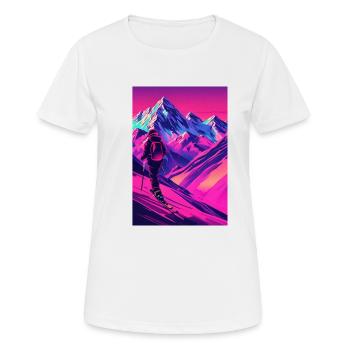 Ski - T-shirt respirant Femme - blanc - Devant - AI Model Female 172 dark (172cm)