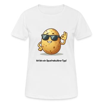 Potato Comedy - Women's Breathable T-Shirt - white - Front - AI Model Female 172 dark (172cm)