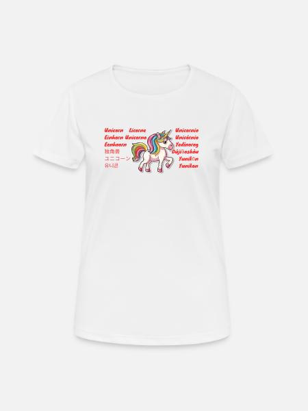 Unicorn - Women's Breathable T-Shirt - white