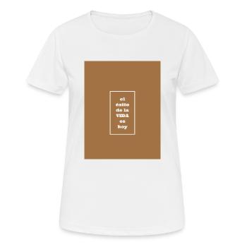 Life Success - Women's Breathable T-Shirt - white - Front - AI Model Female 172 dark (172cm)