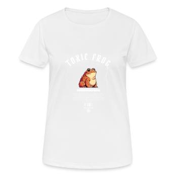 Der Froschprinz - Frauen T-Shirt atmungsaktiv - Weiß - Vorne - AI Model Female 172 dark (172cm)