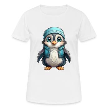 Tordalk - Frauen T-Shirt atmungsaktiv - Weiß - Vorne - AI Model Female 172 dark (172cm)