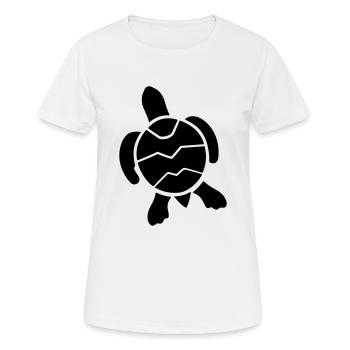 Schildkröte - Frauen T-Shirt atmungsaktiv - Weiß - Vorne - AI Model Female 172 dark (172cm)