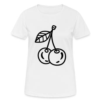 cerise - T-shirt respirant Femme - blanc - Devant - AI Model Female 172 dark (172cm)