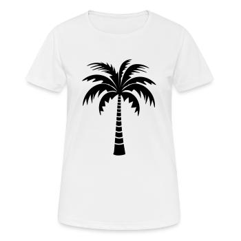 palmier - T-shirt respirant Femme - blanc - Devant - AI Model Female 172 dark (172cm)