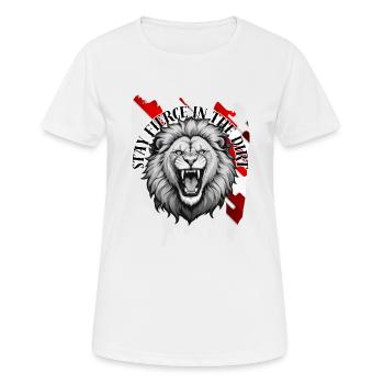 Stay fierce in the Dirt - Women's Breathable T-Shirt - white - Front - AI Model Female 172 dark (172cm)