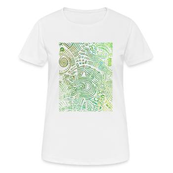 Urbane Grafik - Frauen T-Shirt atmungsaktiv - Weiß - Vorne - AI Model Female 172 dark (172cm)