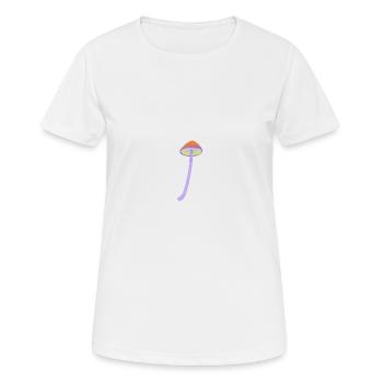 Champignon magique - T-shirt respirant Femme - blanc - Devant - AI Model Female 172 dark (172cm)